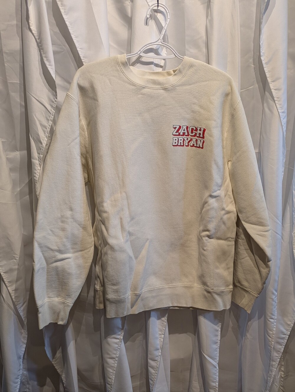 16 🌟 Zach Bryan "American Heartbreak" Graphic Crewneck Sweatshirt Size Large